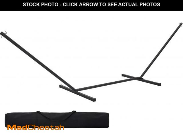 Lot 74-12541703 - SUPERJARE 12 FT Hammock Stand Only, 450 lbs Capacity Heavy Duty Steel Hammock Stand, Portable Carryi...