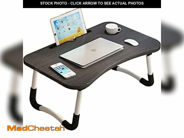Lot 74-12669665 - Mighty Rock Laptop Desk Foldable Tray Table Bed Stand Standing Table for Bed Sofa Couch Floor Black ...
