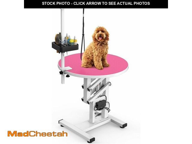 Lot 74-13087331 - YITAHOME 24" Electric Lift Dog Grooming Table, Rotating Desktop Grooming Table for Dogs at Home, Adj...