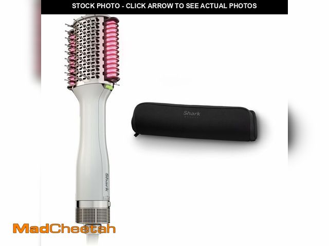 Lot 74-12505325 - Shark HT212 SmoothStyle Heated Comb + Blow Dryer Brush with Heat Resistant Storage Bag, Dual Mode, f...