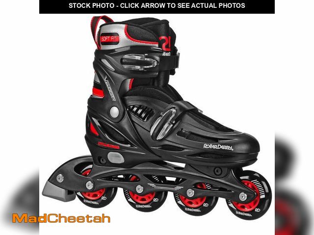 Lot 74-12685632 - Roller Derby Velocity Adult Adjustable Inline Skates, Size 7-10 - USED