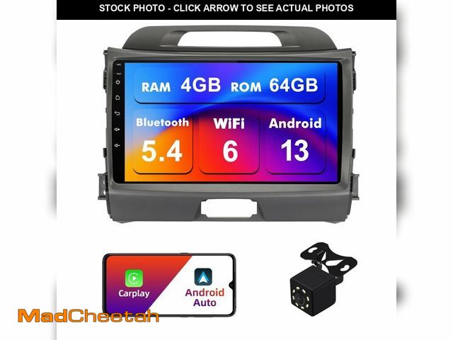 Lot 74-12708563 - 4+64G Android 13 Double Din Car Stereo for KIA Sportage 3 2010-2016 with 9 Inch Touchscreen Radio Bu...