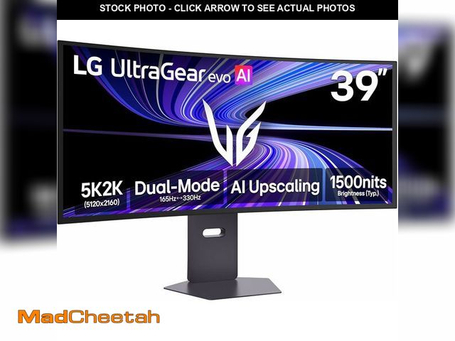 Lot 74-14358655 - LG 39GX950B-B 39-inch Ultragear evo 5K2K WUHD (5120 x 2160) OLED Curved Gaming Monitor, Dual-Mode,16...