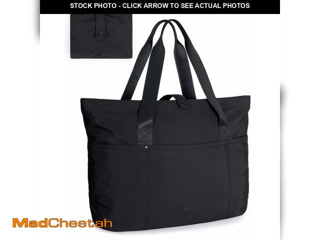 Lot 74-12709602 - BAGSMART Tote Bag for Women, Foldable Tote Bag With Zipper Large Shoulder Bag Top Handle Handbag for...