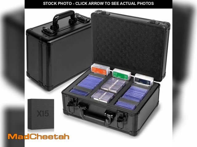 Lot 74-13546073 - MIXPOET Graded Card Storage Box, Top Loaders Storage Case, Sports Trading Card Box, Cards Slab Case ...