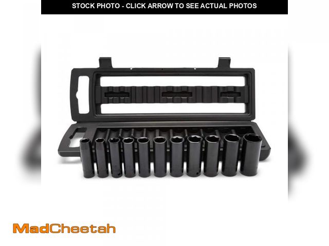 Lot 74-10467922 - Husky 1/2 in. Drive Metric 6-Point Impact Socket Set with Storage Case (11-Piece) - UNUSED