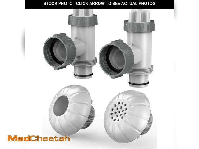 Lot 74-12716086 - POOLHACKER Above Ground Pool Parts, Pool Accessories and Parts Includes Plunger Valve, Pool Inlet No...