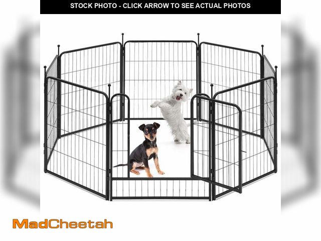 Lot 74-12548753 - Naipo Dog Playpen Indoor, 8 Panel 32" Heavy Duty Dog Fence, Puppy Playpen, Rabbit Exercise Pen ,Port...