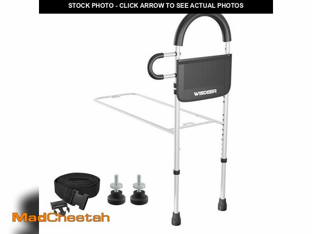 Lot 74-13662204 - Bed Rails for Elderly Adults Safety: Side Assist Grab Bar Handrails for Seniors with Dual Handle Rai...
