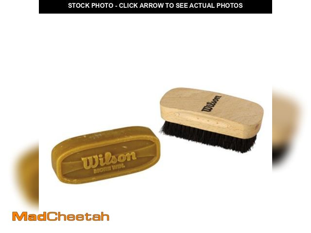 Lot 74-11558898 - Wilson Football Prep Kit - Wax Bar and Brush - USED