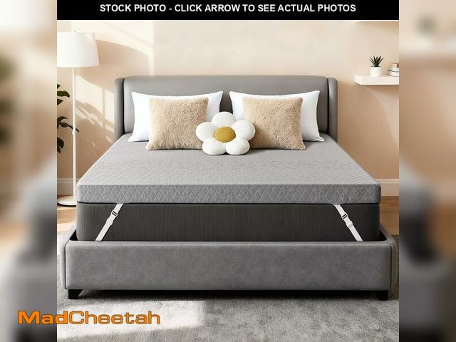 Lot 74-14068033 - Extra Firm Mattress Topper King: 3 Inch Super Extra Support Bed Topper, High Density Memory Foam for...