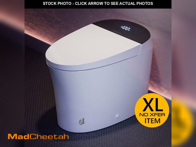 Lot 74-12571601 - (MISSING HARDWARE) CANEST Smart Toilet, Toilet With Bidet Auto Flush, Auto Open and Close, Foot Sens...