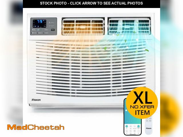 Lot 74-14588654 - Ktaxon 18000 BTU Window Air Conditioner with Heat, Window AC Unit &amp; Heater Combo with APP &amp; ...