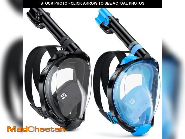 Lot 74-12222187 - W WSTOO Full Face Snorkel Mask Adults,Suitable for Beginners Dry Top Snorkeling Gear,Can Your Mouth ...