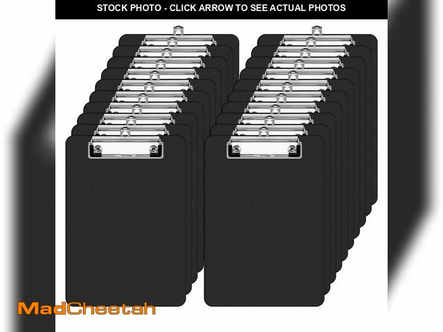 Lot 74-13715130 - Giantree 20 Pack Small Clipboards 6 x 9 Inch, A5 Memo Mini Clipboards with Pen Holder, Plastic Check...