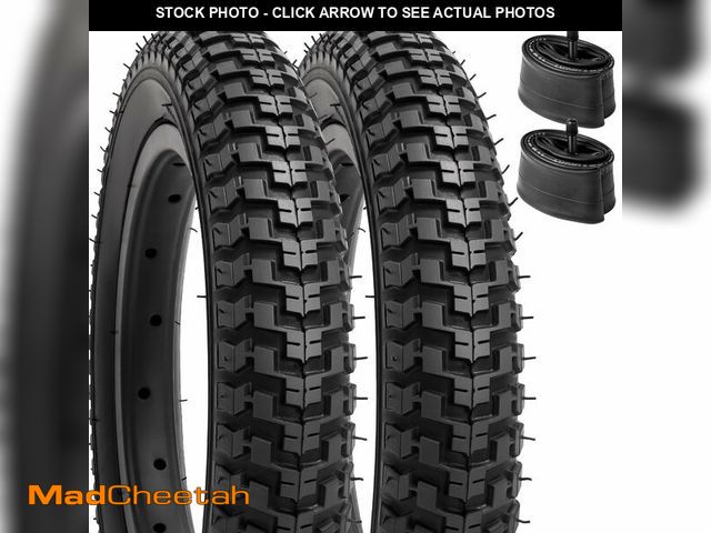 Lot 74-12848784 - YUNSCM 2-PCS 12.5" Kid Bike Tires 12 ÃÂ½ x 2 ÃÂ¼ (57-203) and 12.5" Heavy Duty Bike Tubes Schrader...