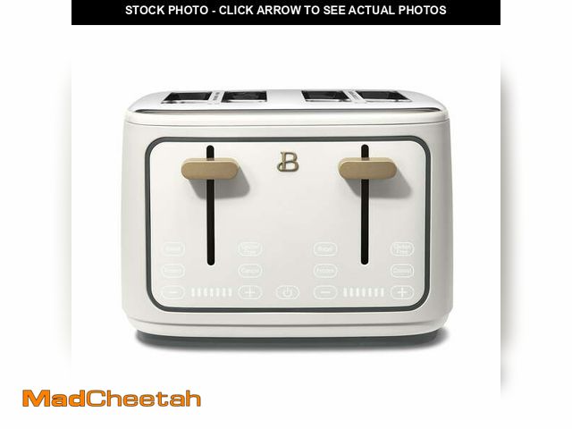 Lot 74-12861334 - Beautiful 4-Slice Toaster with Touch-Activated Display, White Icing by Drew Barrymore - USED