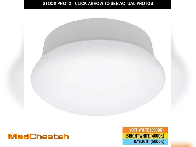 Lot 74-14607182 - Commercial Electric Spin Light 7 in. Closet Light LED Flush Mount Ceiling Light 3000K 4000K 5000K Se...