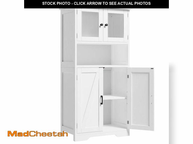 Lot 74-12670682 - CuisinSmart Kitchen Pantry Storage Cabinet, White, 11.8'' - UNUSED