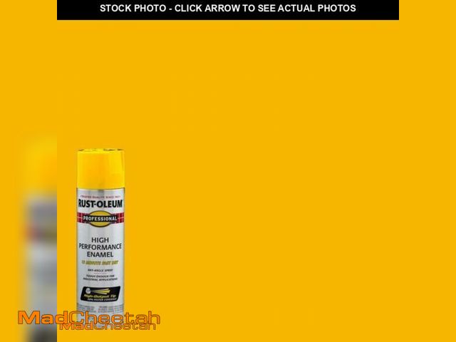 Lot 74-11806162 - Rust-Oleum Professional 15 Ounce High Performance Protective Enamel Gloss Safety Yellow Spray Paint ...