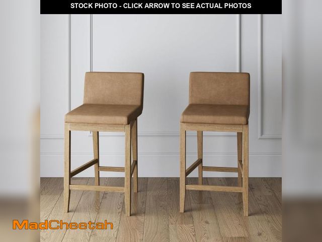 Lot 74-12285705 - Nathan James Gracie Modern Counter Height Bar Stool with Back, Counter Stool Upholstered Chair with ...