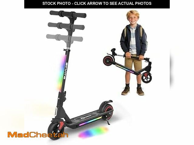 Lot 74-14438164 - SIMATE Electric Scooter for Kids Ages 6-14, Lighting Lamp &amp; LED Display,3 Adjustable Speed &amp;...