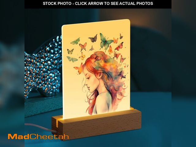 Lot 74-12606800 - PYD Life 4 Pack Sublimation LED Acrylic Photo Frames Night Lights Blanks 5" x 7" with Warm Color Lig...