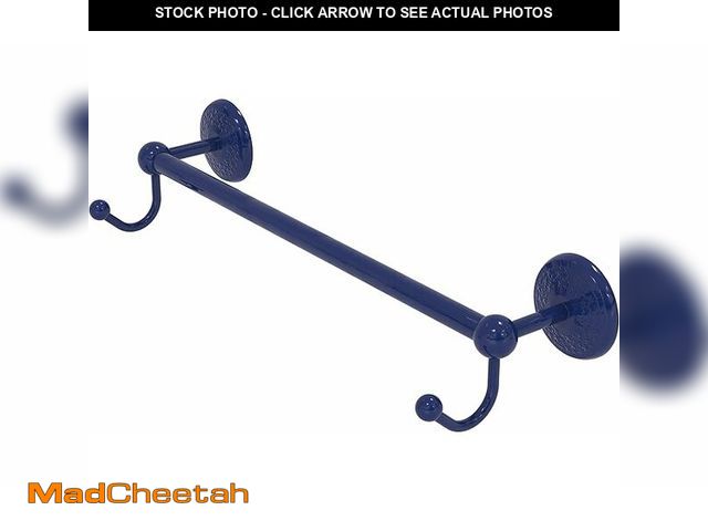 Lot 74-13653643 - Allied Brass PMC-41-36-HK-MBL Prestige Monte Carlo Collection 36 Inch Towel Bar with Integrated Hook...
