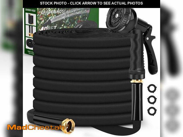 Lot 74-14381744 - Itsonestep Garden Hose 100ft, 3/4GHT Non-Expanding Water Hose Lightweight, Flexible Garden Hose with...