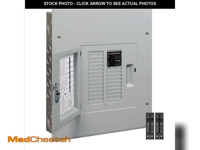 Lot 74-12681563 - ABB 100 Amp 12-Space 24-Circuit Main Breaker Indoor Load Center Value Pack (TMQ1210PA) - USED