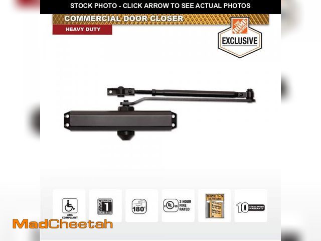 Lot 74-12411665 - Universal Hardware Heavy-Duty Bronze Commercial Door Closer - UNUSED