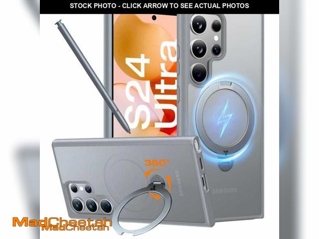 Lot 74-11635196 - TORRAS 360degreeSpin Magnetic Kickstand for Samsung Galaxy S24 Ultra Case, Compatible with Magsafe, ...