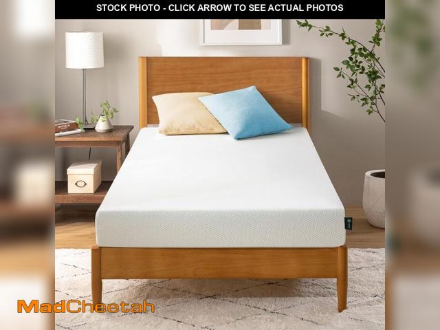 Lot 74-12367930 - ZINUS 5 Inch Twin Green Tea Memory Foam Mattress [New Version], Fiberglass free, Medium Firm Feel, Z...