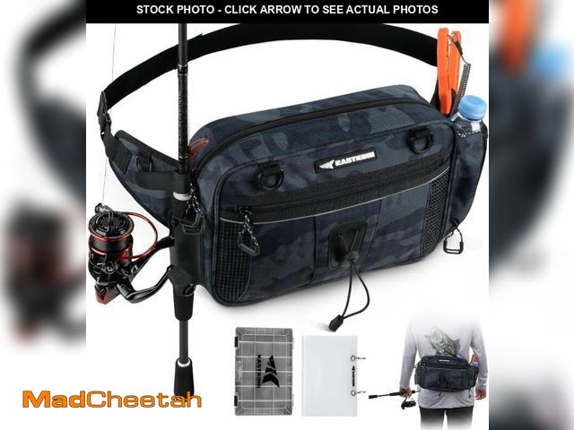 Lot 74-12328050 - KastKing BaitSpace Waist Bag Ã¢â¬â Waterproof Tackle Storage Bag With Adjustable Belt, Fishing Fa...