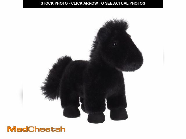 Lot 74-13540184 - Apricot Lamb Toys Plush Black Wild Pony Horse Stuffed Animal Soft Cuddly Perfect for Kids 9.4 Inches...