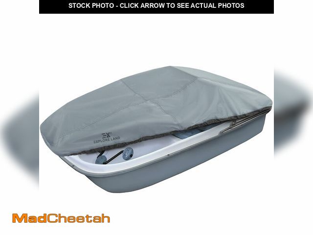Lot 74-14208438 - Explore Land Pedal Boat Cover - Waterproof Heavy Duty Outdoor 3 or 5 Person Paddle Boat Protector, G...