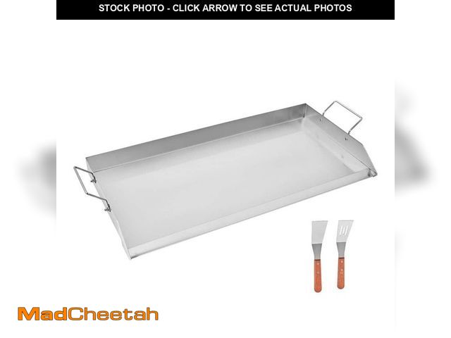Lot 74-12584994 - *RUSTY/DIRTY* SKYSHALO Stainless Steel Griddle, 32x16 in. Universal Flat Top Rectangular Plate, Gas ...