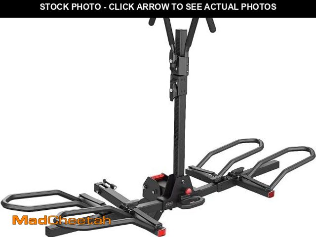 Lot 74-12391914 - KYX Bike Rack for Car Hitch Mount for 2 Bikes Up to 160LBS Load, E-Bike Platform Rack Quick Tilt Rel...