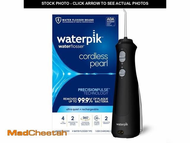 Lot 74-14274028 - Waterpik Cordless Pearl Rechargeable Portable Water Flosser for Teeth, Gums, Braces Care and Travel,...