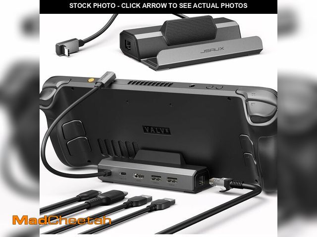 Lot 74-12842911 - JSAUX Upgraded Docking Station 4K@120Hz for Steam Deck OLED/ROG Ally X/Legion Go/MSI Claw, 5-in-1 St...