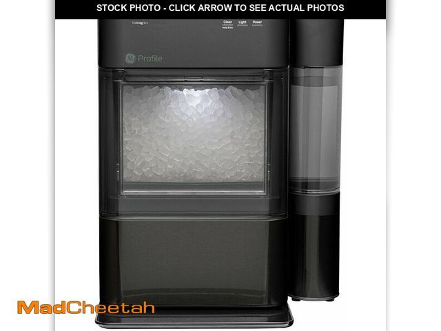 Lot 74-12660421 - GE Profile Opal 2.0 Black Stainless Nugget Ice Maker With Side Tank - UNUSED