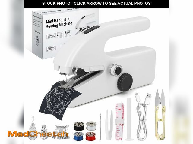 Lot 74-13576625 - Xamanabu Handheld Sewing Machine for Beginners, Portable Mini Sewing Machine with Two Speed Modes, E...