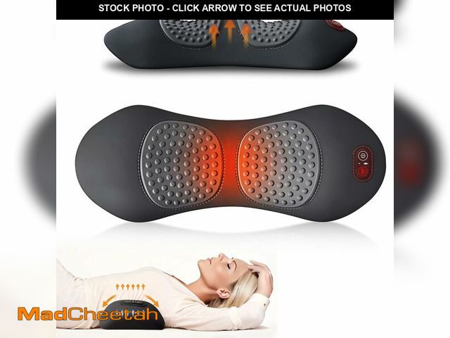 Lot 74-14055813 - 3 in 1 Electric Lumbar Support Pillow with Adjustable Height for Bed and Chair, Back Massager with H...