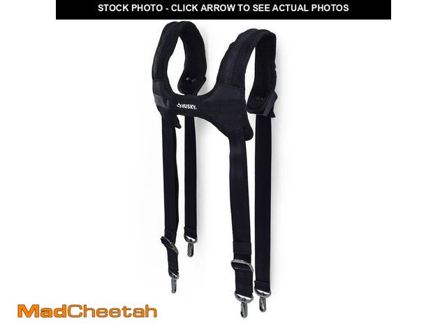 Lot 74-14255519 - *DIRTY* Husky Universal Sliding Rig Tool Belt Support in Black *DIRTY*  - USED