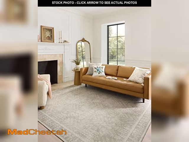 Lot 74-12161031 - Rifle Paper Co. X Loloi Maison Collection MAO-02 Bough Natural 8'-4" X 11'-6" Area Rug - USED