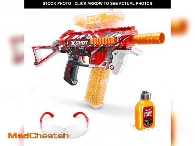 Lot 74-12536095 - XSHOT Hyper Gel Trace Fire Blaster, Semi and Fully Automatic Gel Blaster &amp; 10,000 Gellets, 600 C...