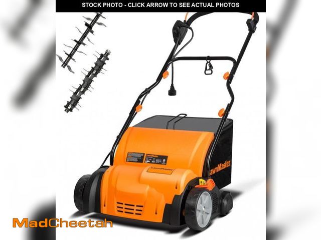 Lot 74-12044022 - LawnMaster GV1314 Electric 15" 13 Amp Dethatcher and Scarifier - UNUSED