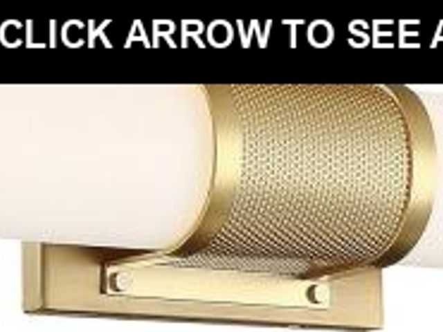 Lot 74-12510396 - Nuvo 62/1602 Caper LED Vanity Brushed Brass with Frosted Lens, Gold - UNUSED