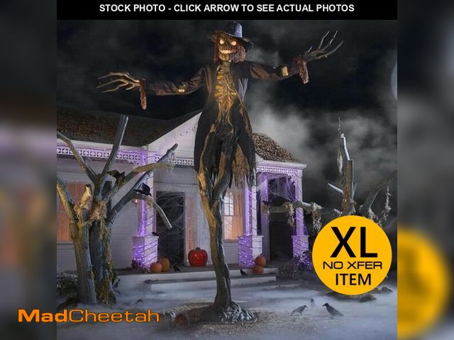 Lot 74-12811453 - Home Accents 15 Ft Giant Animated LED Worricrow Halloween Animatronic Gruesome - UNUSED