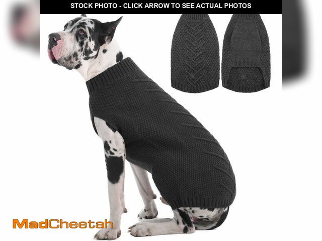 Lot 74-13570440 - IECOii Great Dane Sweater, 5XL Dog Sweater for Extra Large Dogs, XXXXXL Dog Sweaters Christmas, Warm...